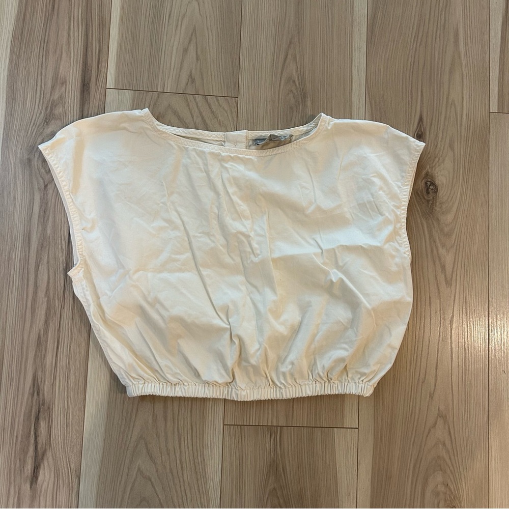 Everlane cropped blouse